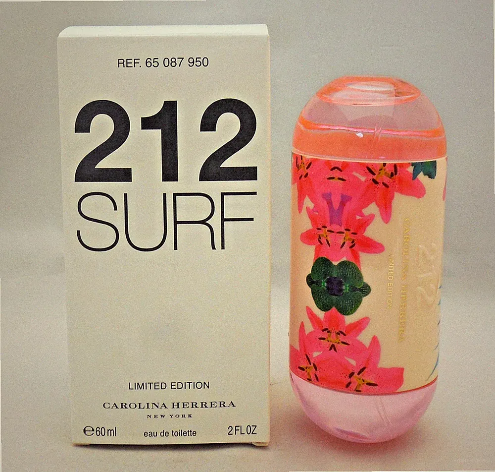 CAROLINA HERRERA 212 SURF WOMEN EAU DE TOILETTE SPRAY LTD EDI 60 ML/2 OZ. NEW(T)