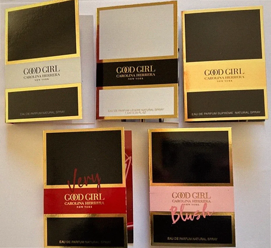 Carolina Herrera for Women Perfume Collection Sample Spray Vials 5 pc Set