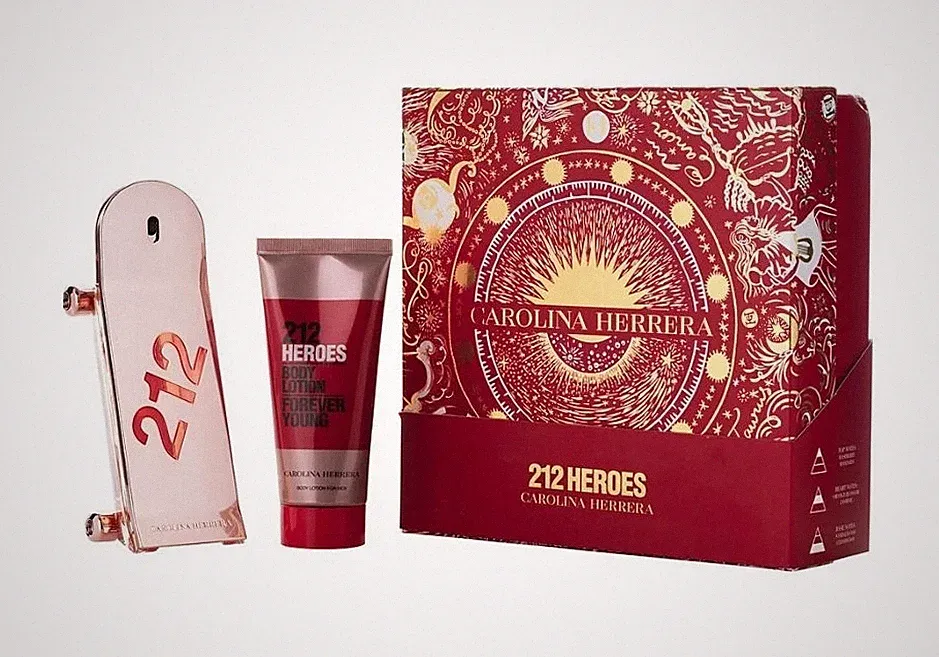 Carolina Herrera Heroes 212 2.7 oz EDP for Her Spray Perfume+ 3.4 lotion Set NIB
